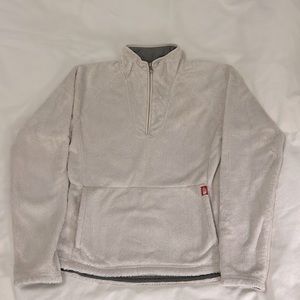 The North Face Womens Osito Fleece Jacket Size S/P Front in Gardenia White color
